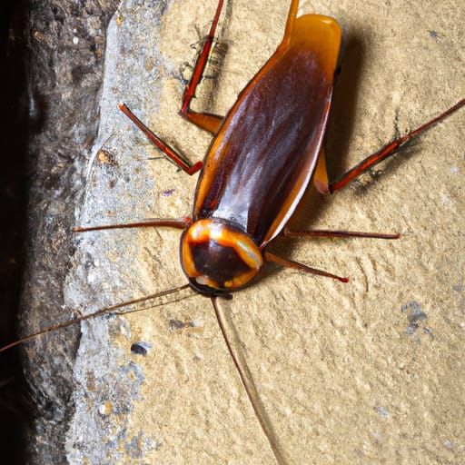 Detailed Image of a Cockroach