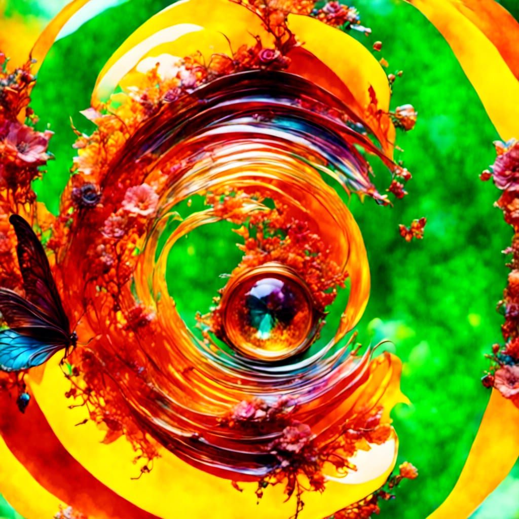 Psychedelic Buddha in Romantic Watercolor Style