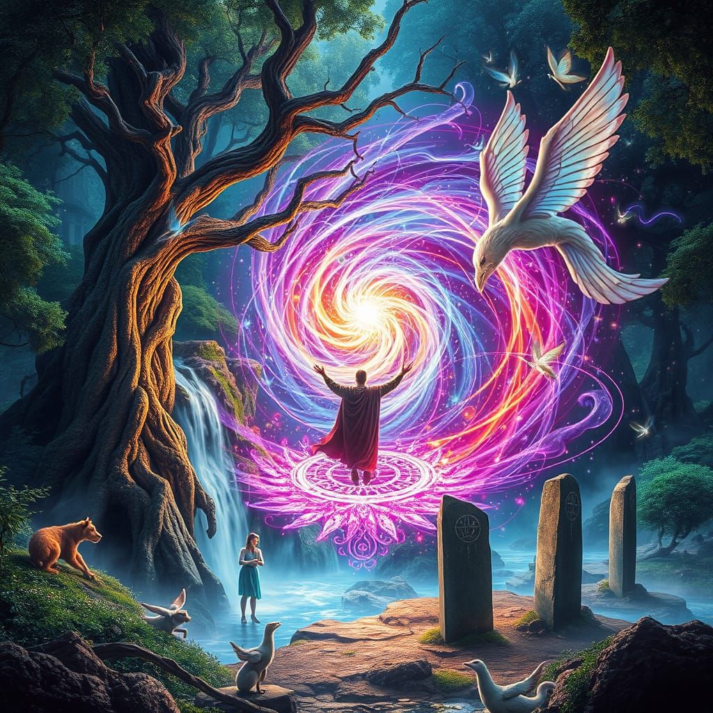 Mystical Realm of Magic Revealed in Ancient Forest