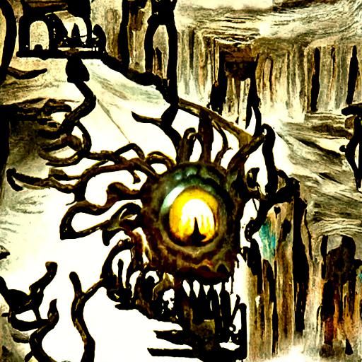 Epic Beholder in Ghost Cavern of Death