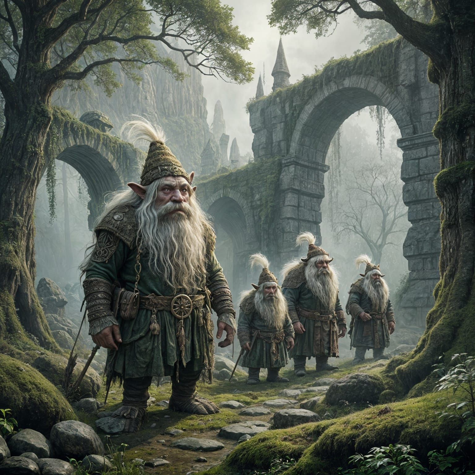 Nordic Trolls in Painterly Fantasy World