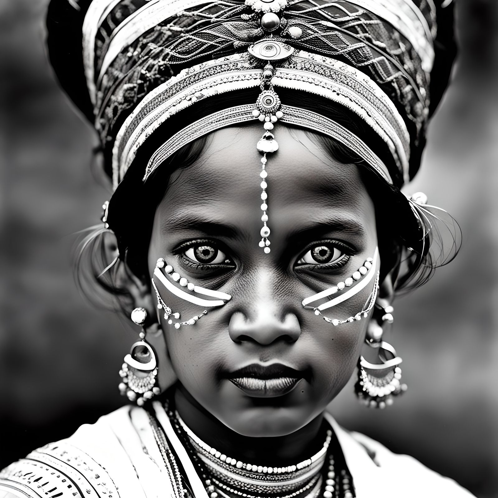 Harmonious Blend: A Surinamese Lady Portrait