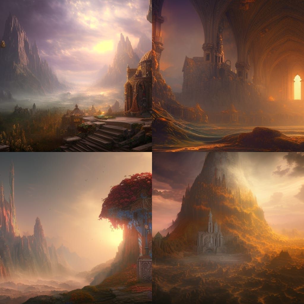 Faith, Hope, and Love: Digital Art Concept