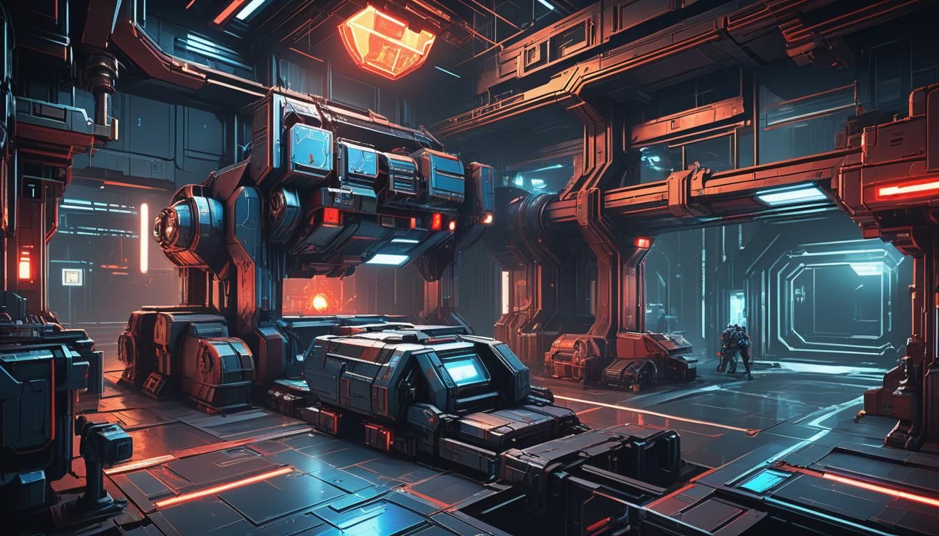 Warhammer 40k Blueprints on Holographic Display