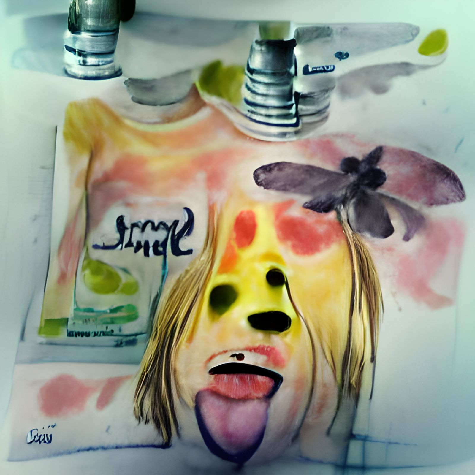 Smells Like Teen Spirit in Watercolor