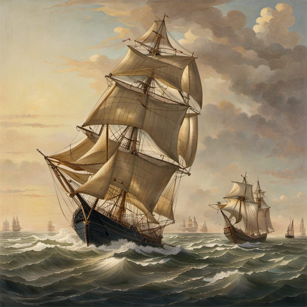 American Sloop in the Enlightenment Age