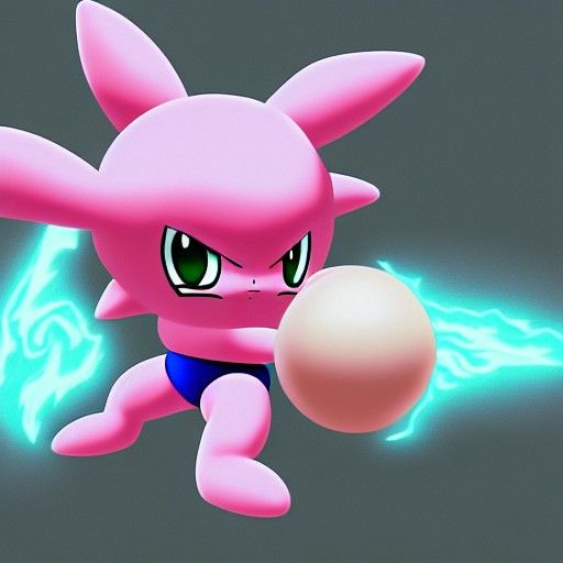 Jigglypuff vs Son Gohan: Hyperrealistic Digital Battle
