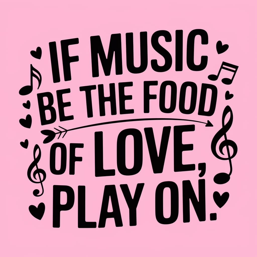 AI Generated Image: Music as Food of Love