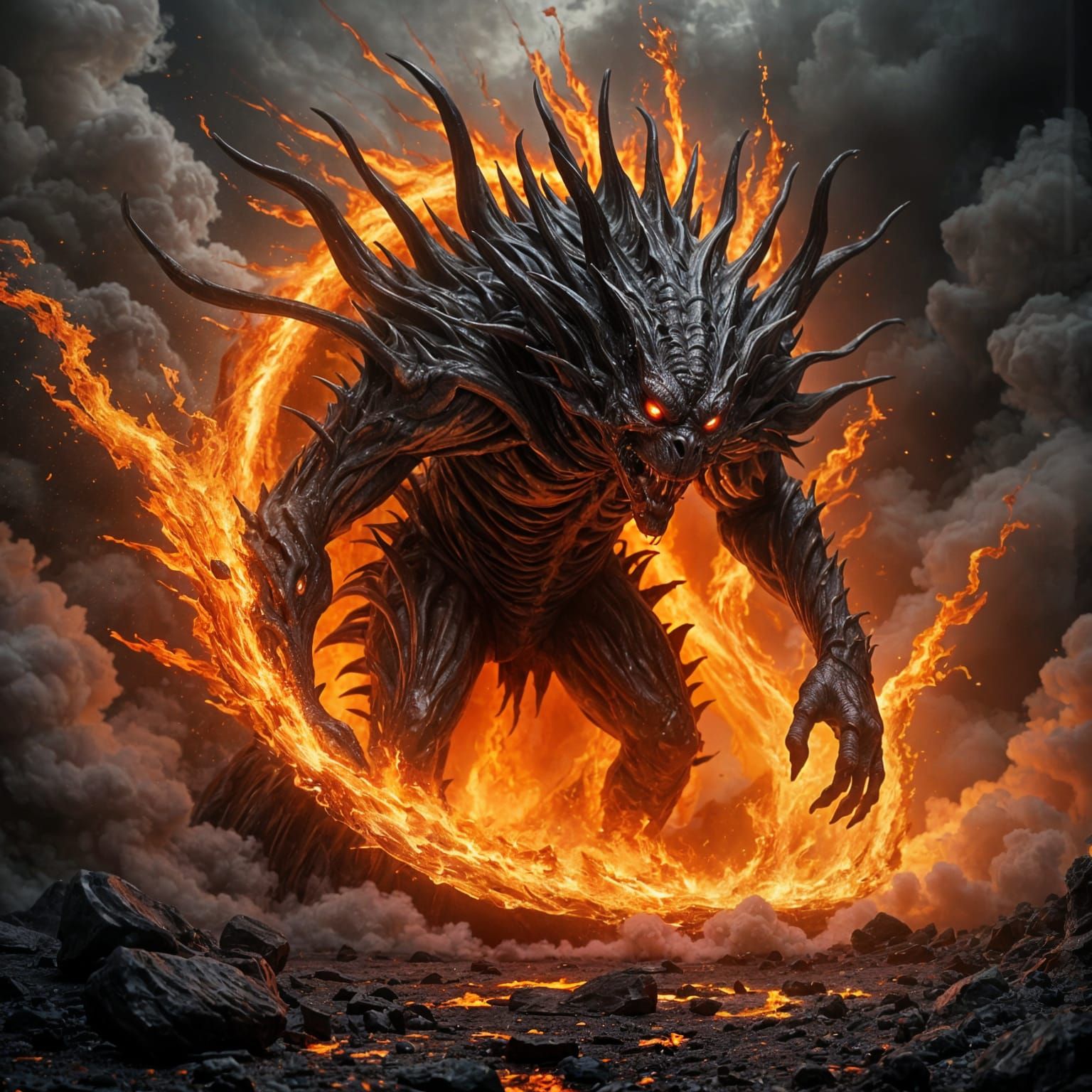 Erupting Flaming Horror from the Depths of Hell