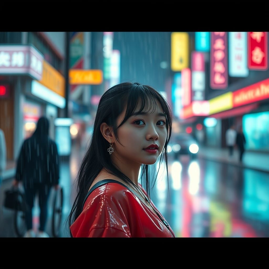 K-Pop Girl Finds Strength in Neon City
