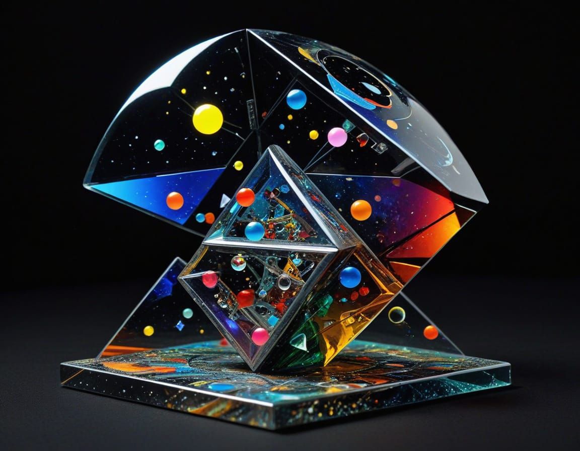 squazoodling Ms Zing and TOmmy Danger as sci-fi ubiquitous film noir surrealist design  handling smooth colorful glass g...