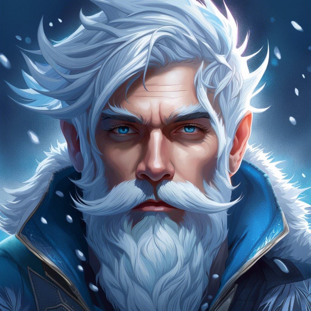 Jack Frost Portrait in Detailed Digital Art Style
