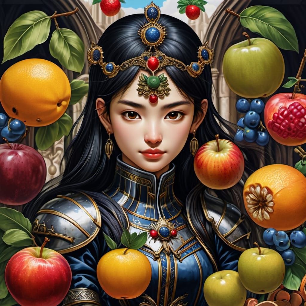 Surreal Portraits of Fruits with Expressive Faces