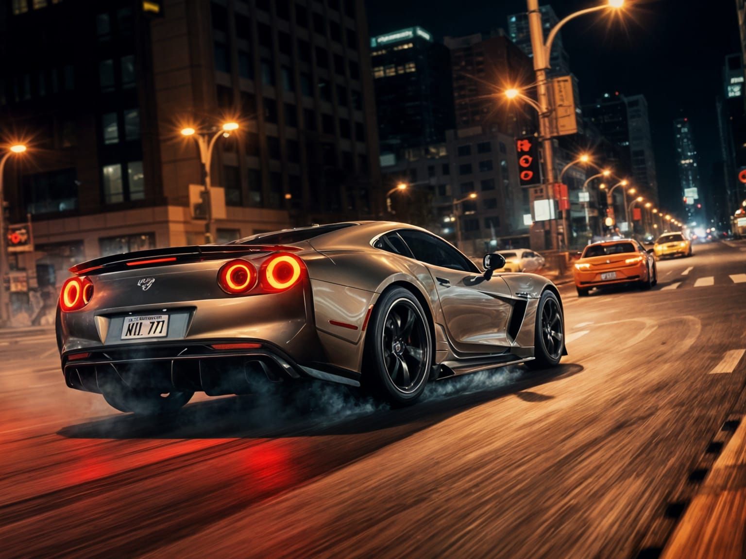 Sports Car Drifting: Hyper-Detailed Octane Render