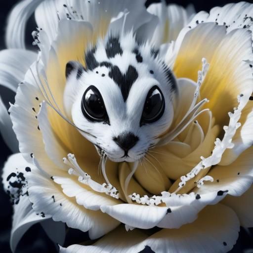 Abstract Black and White Composition