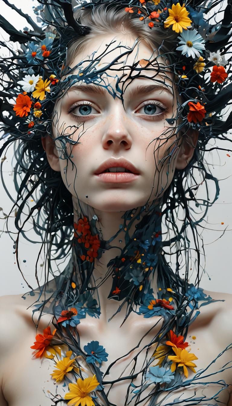 Sublime Digital Art of Twilit Flowers