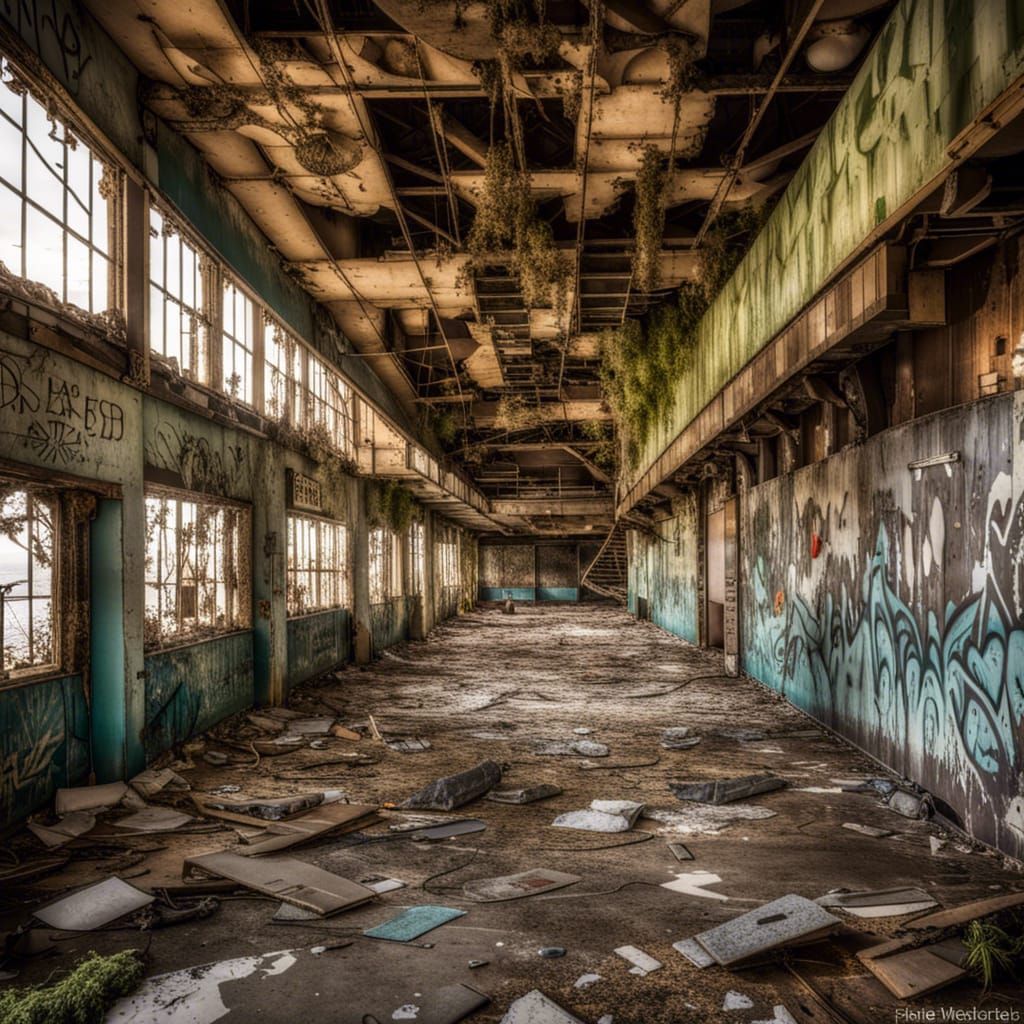 Queen Mary Shipwreck in Post-Apocalyptic Los Angeles