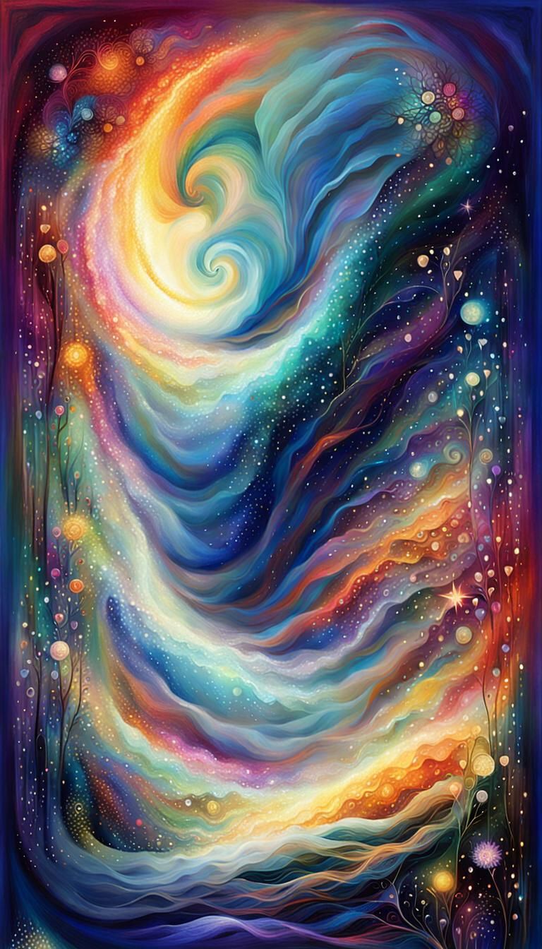 Mystical Abstract Image of Love and Euphoria