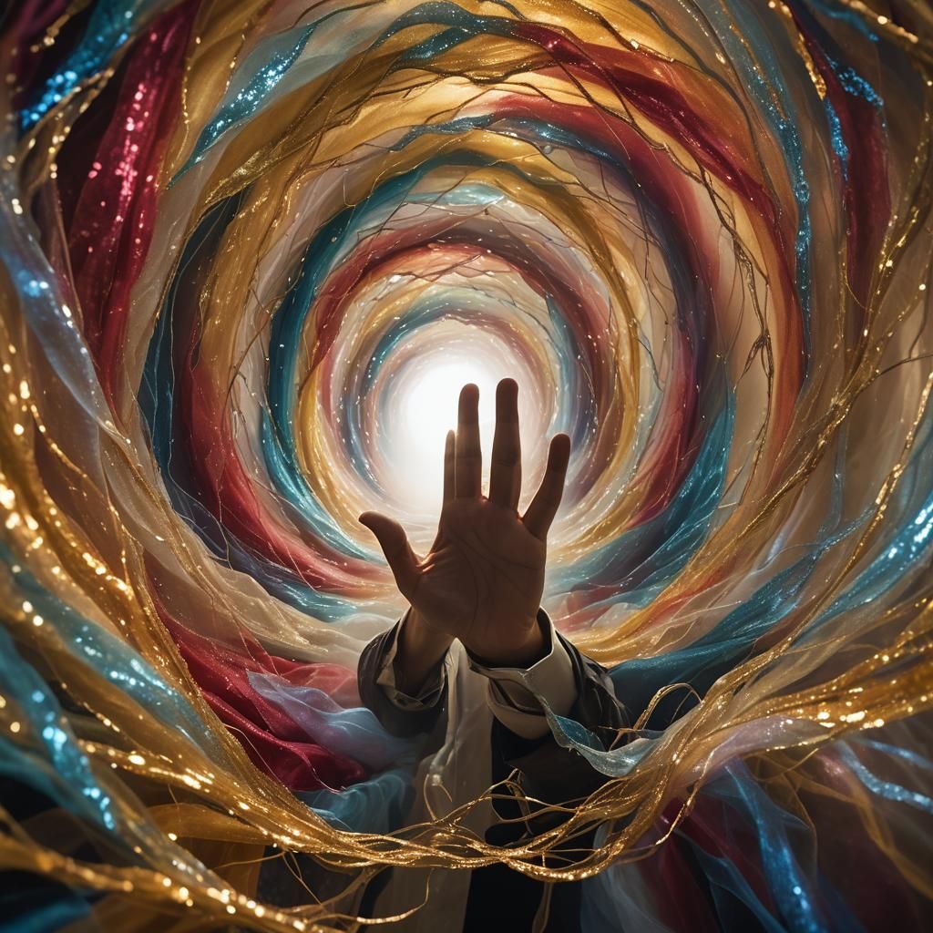 Dimensional Tunnel Created in Surrealist Style