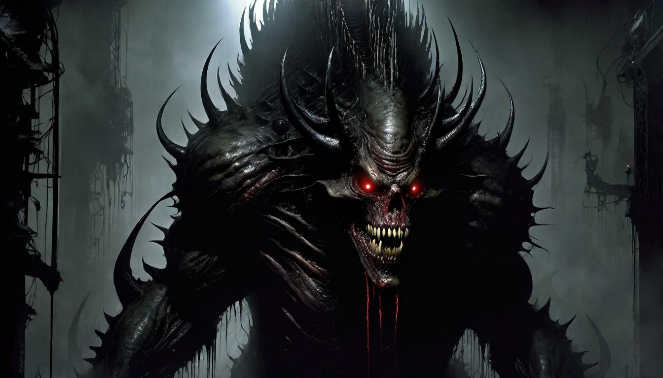 Failed Monstrous Experiment in Horror Style