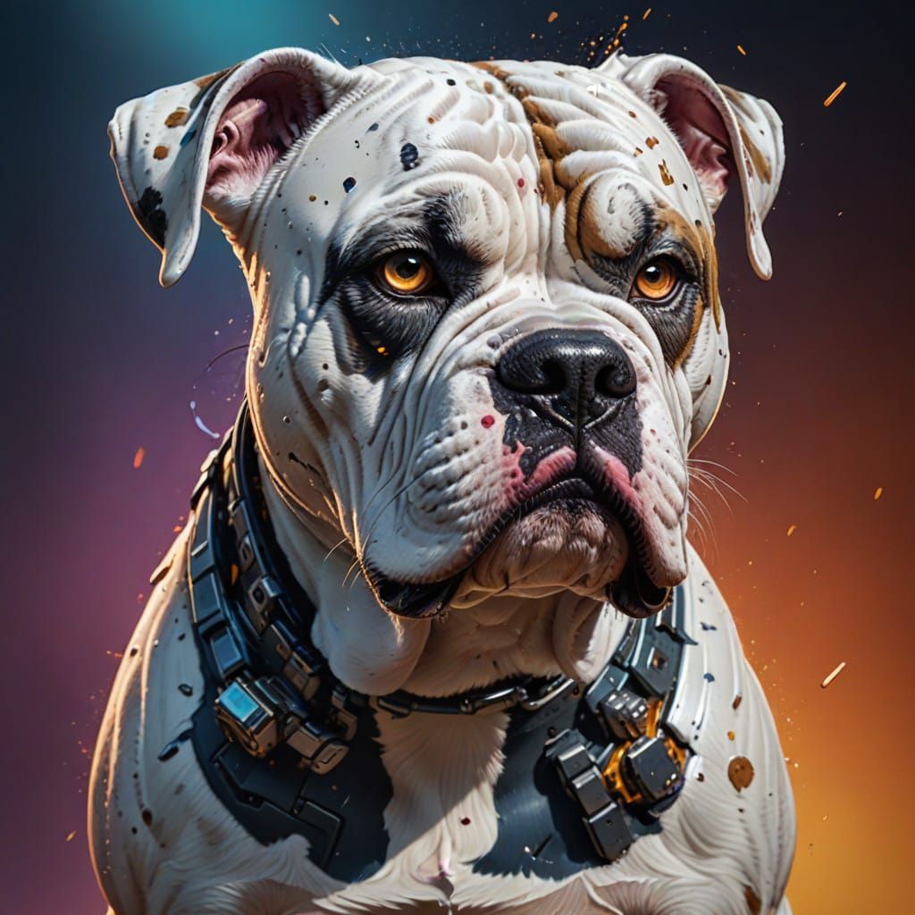 Cyborg American Bulldog Unleashes Fury