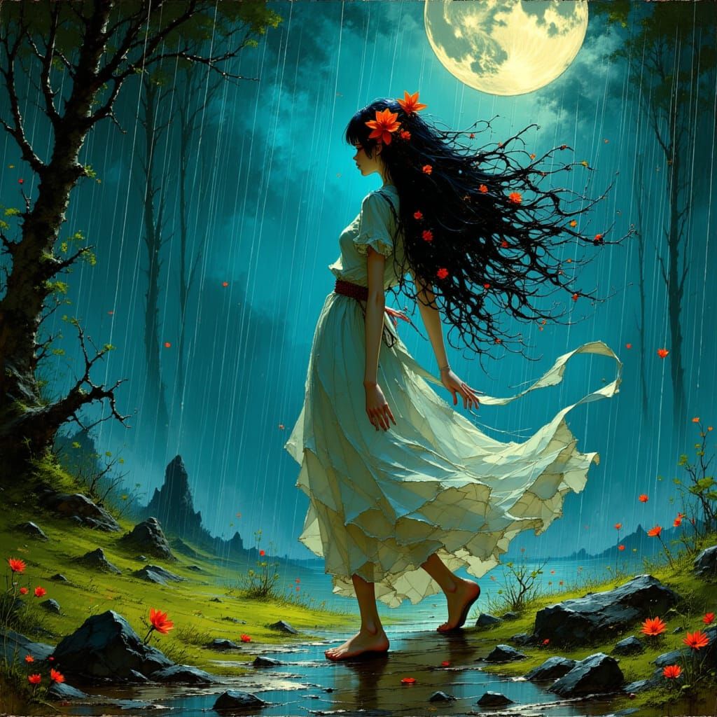 mystical forest clearing....