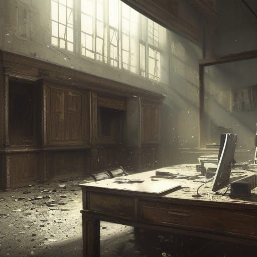 Dark Fantasy Lawyer Office Concept Art