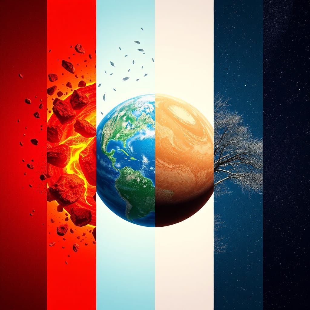 Planet's Life Cycle in Four Panels