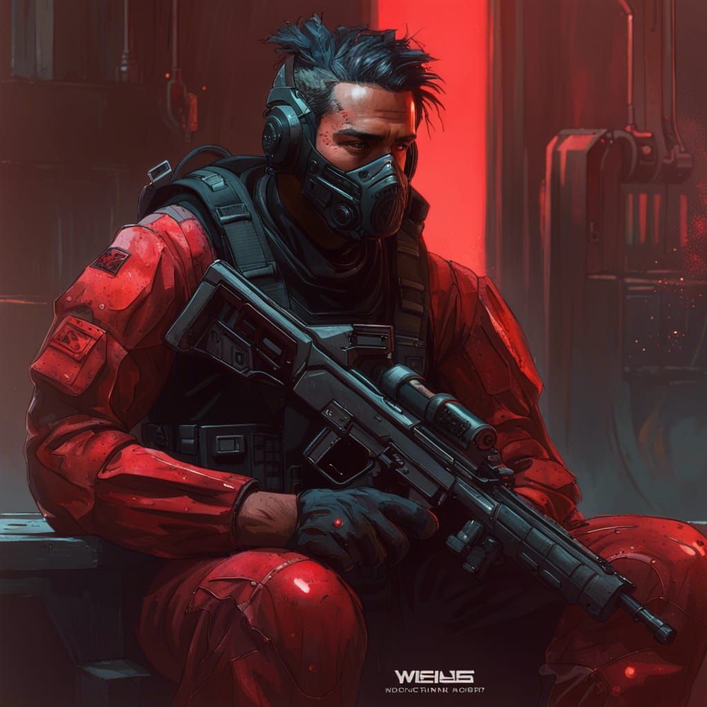 Scarred Soldier Portrait in Hyperdetailed Lighting