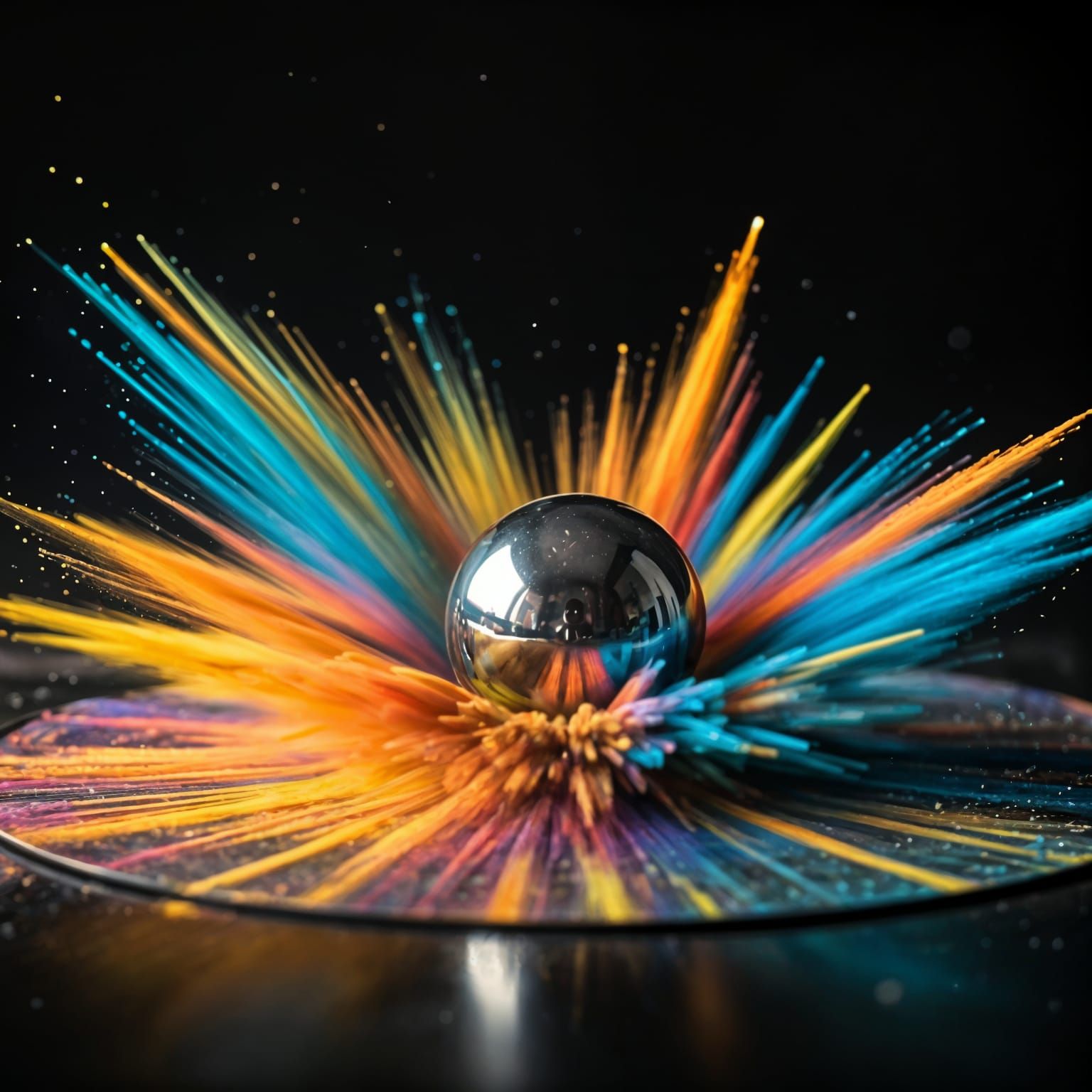 Explosive Colorful Bokeh Blast