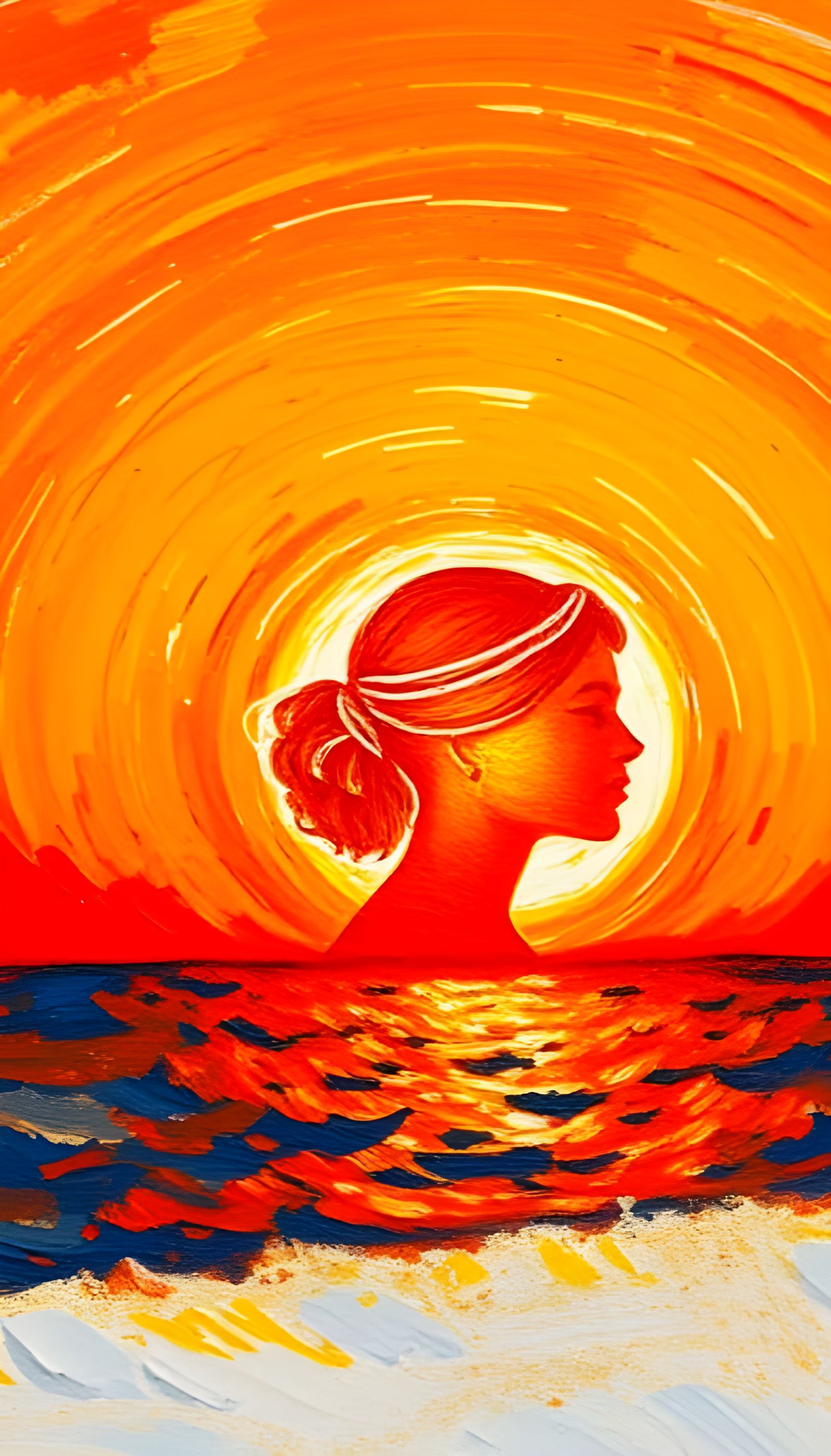 Impressionist Masterpiece: Sunrise over the Ocean