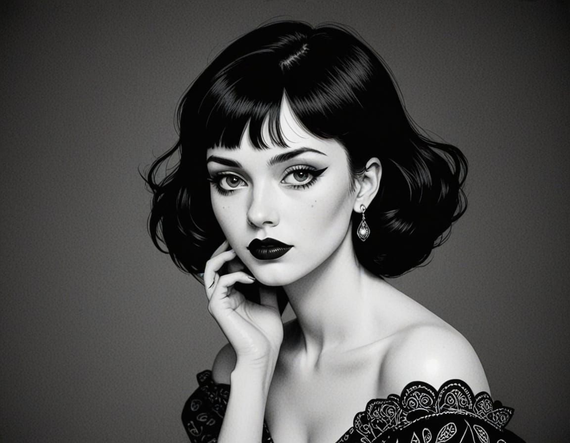 Gloomy Victorian Gothic Coquette