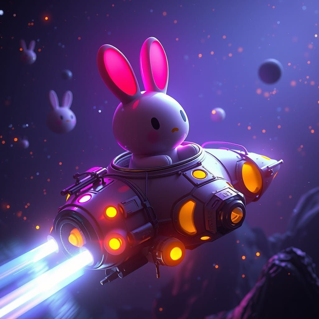 Miffy Bunny Spaceship