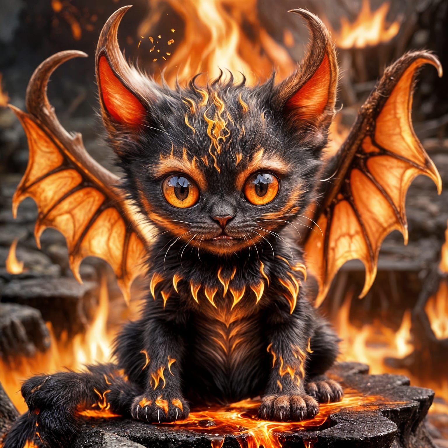 The Cutest Hellion Kitten