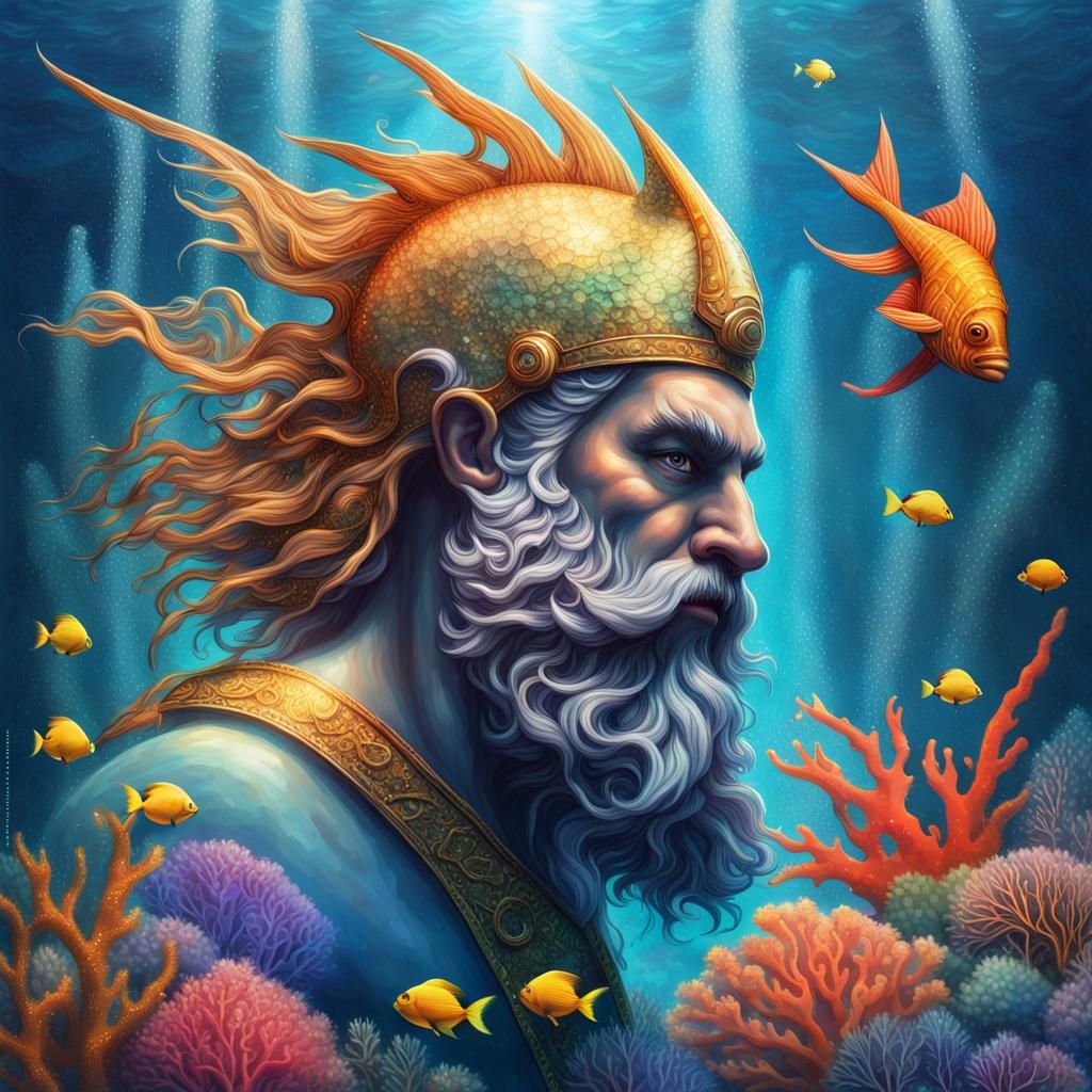 Tropical Mosaic: King Neptune's Underwater Kingdom