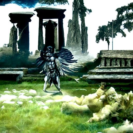 Epic Clash of Gods in Ancient Mythology