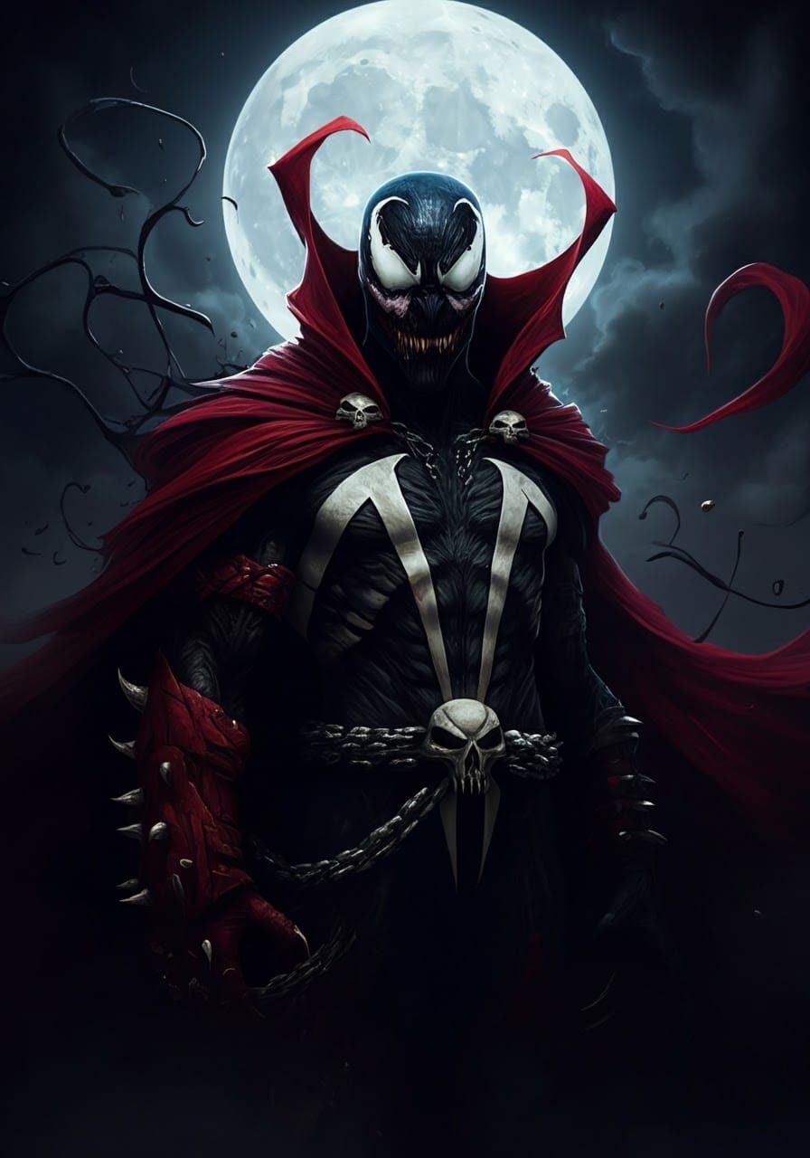 Spawn Venom Samurai Fusion with Magic Power