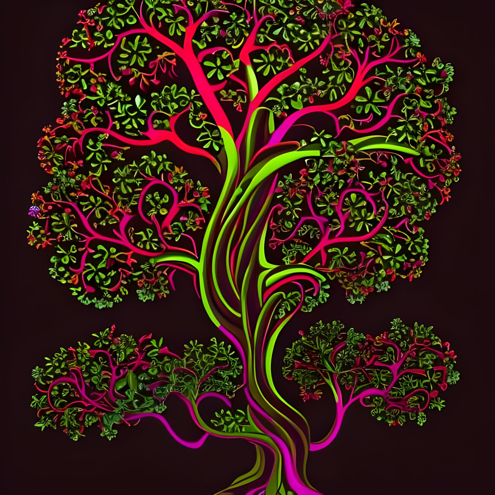 Glowing Magical Tree of Life