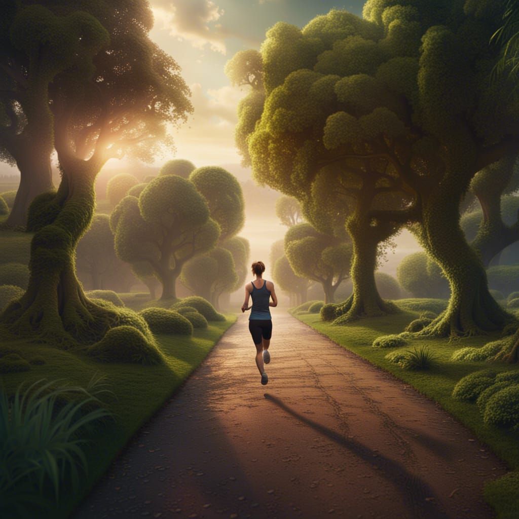 Jogging in the Park: A Digital Matte Painting