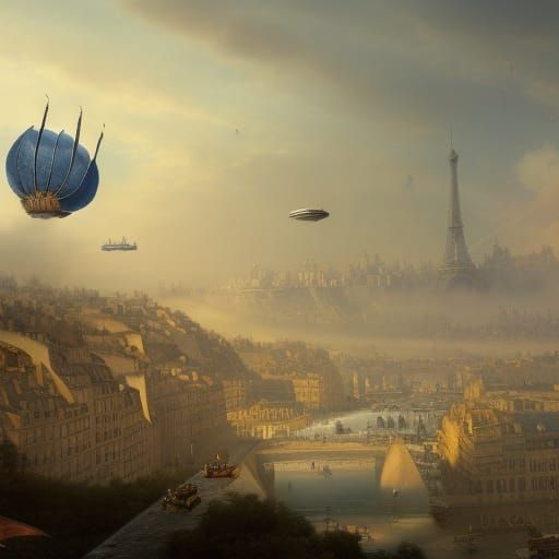Airship Race: Paris to Berlin, Fantasy Concept Art