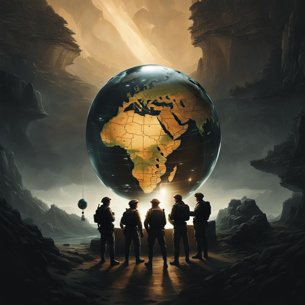 Tactical Globe Concept Art: Earth's Continents