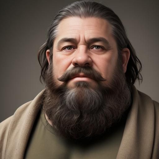 Noble Dwarf Portrait with Long Beard