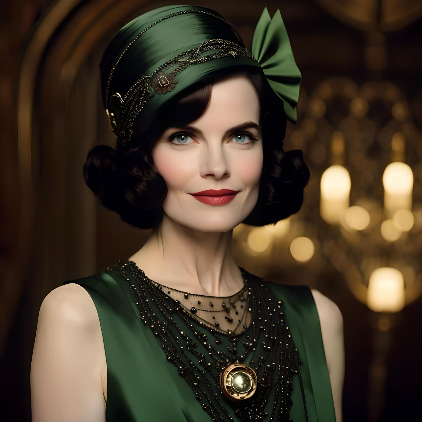 Steampunk Countess Portrait in Victorian Style