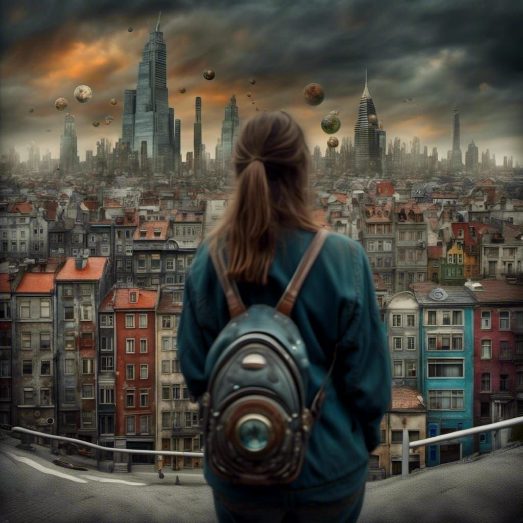 Polychromatic City Life with Alien Pets