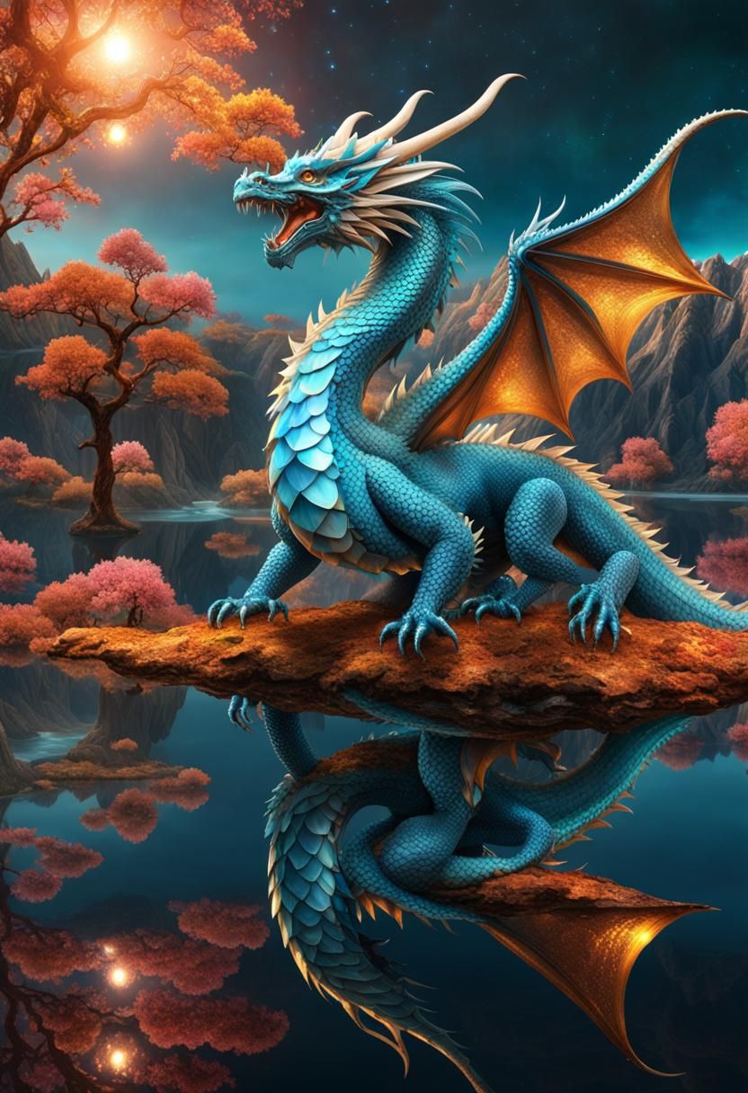 Cosmic Galaxy Dragon