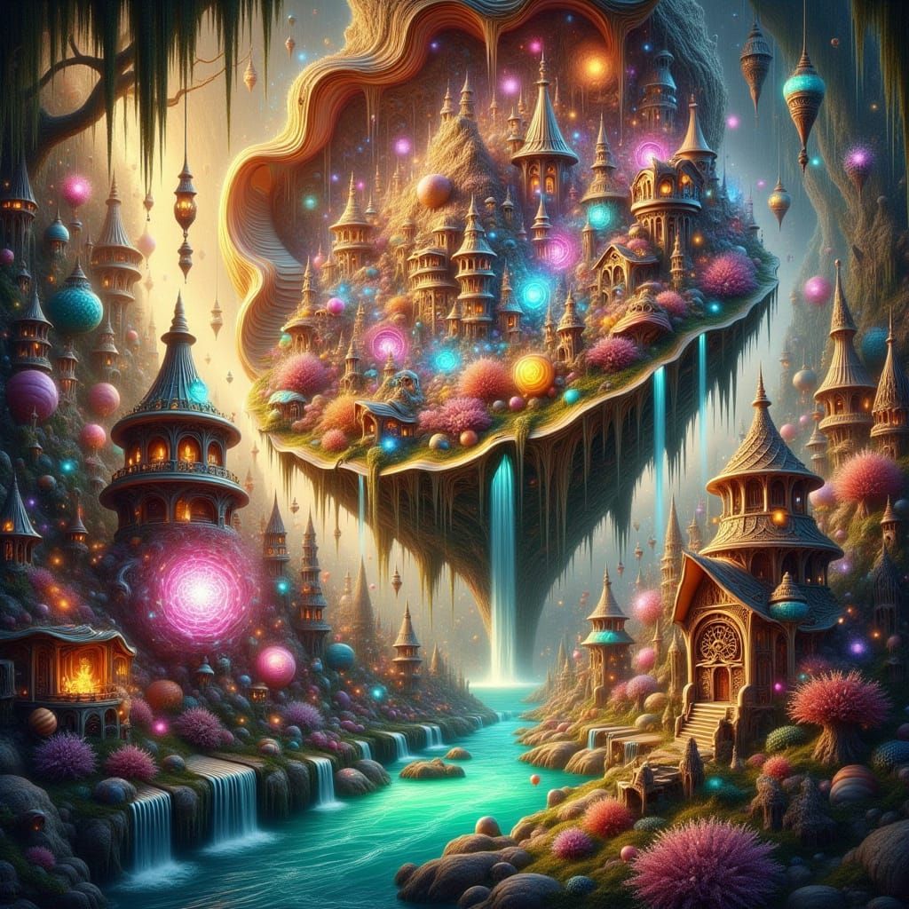 A whimsical city