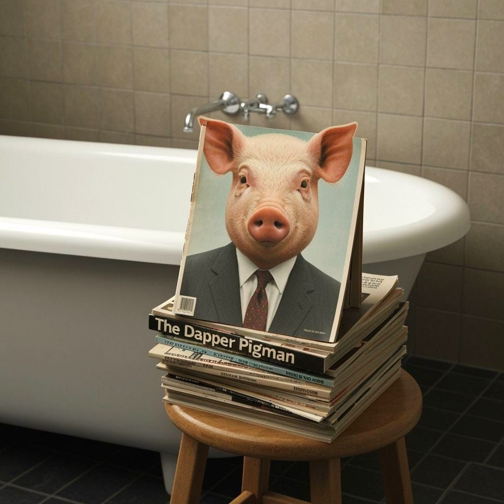 The Dapper Pigman Magazine Collection in Vintage Style