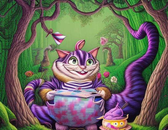 Alice in Wonderland: Enchanted Forest Painting