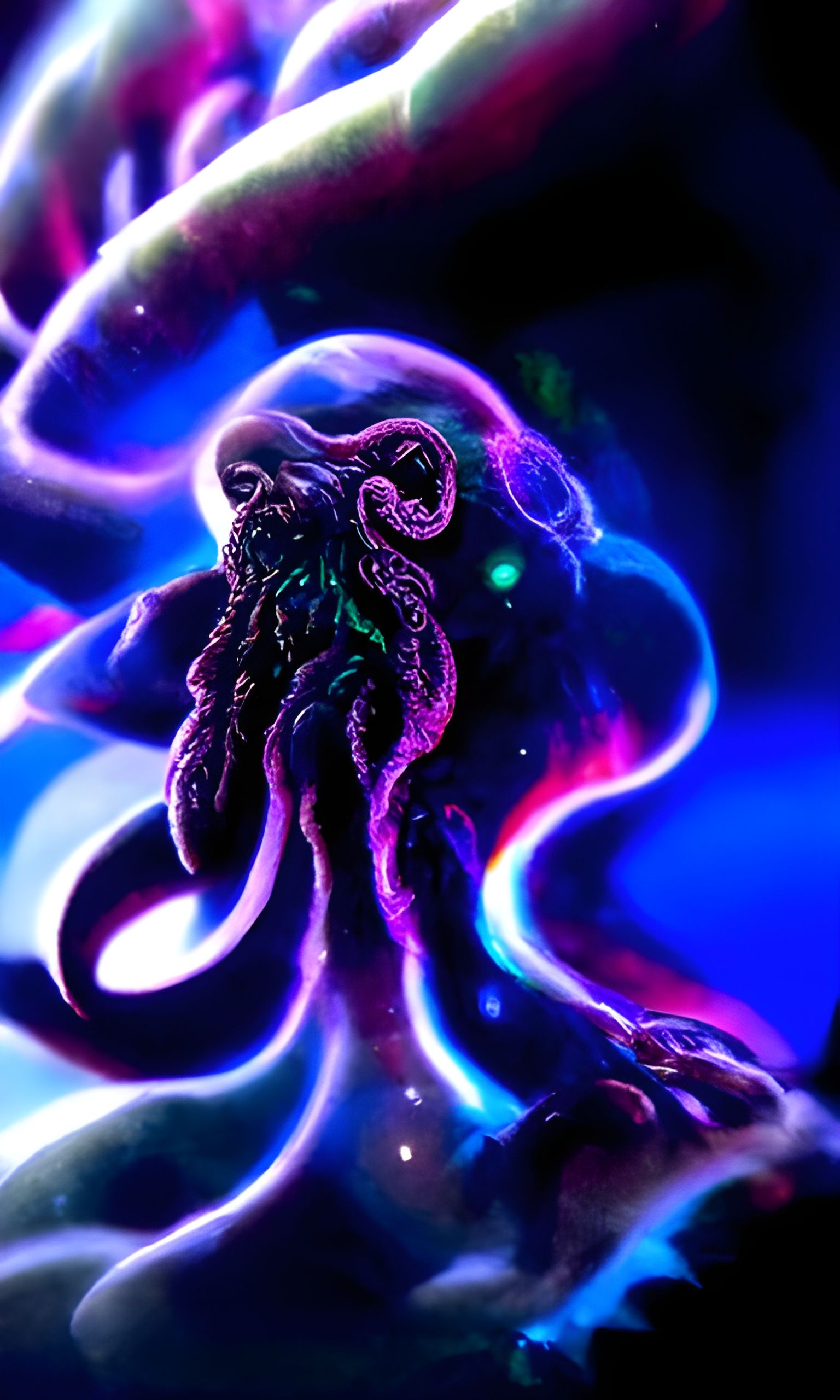 Holographic Cosmic Cthulhu by Pablo Amaringo