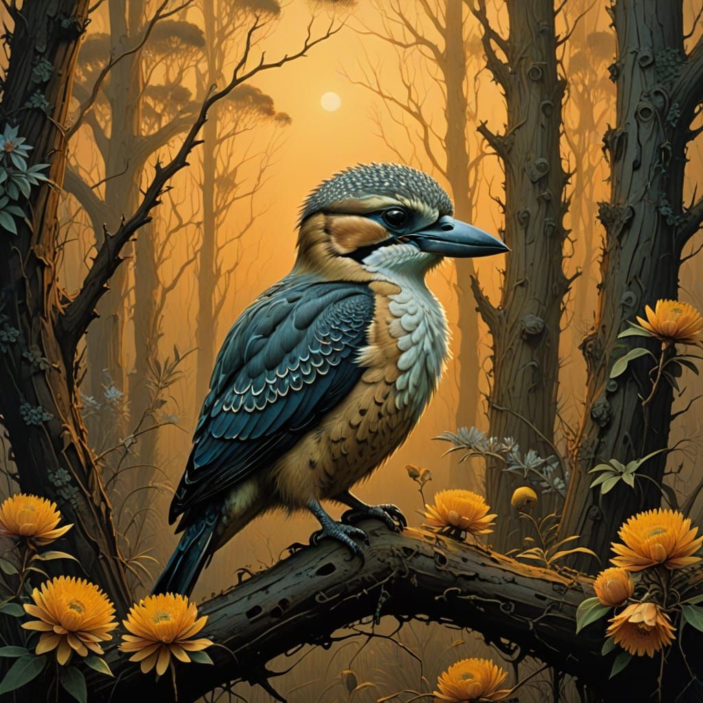 Vibrant Kookaburra Perched in Australian Bushland